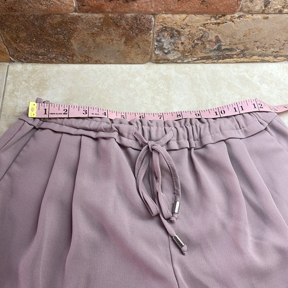 Lulus Jest Summer Mauve Drawstring Shorts Summer Elastic Waist Pockets Size S - Picture 11 of 12
